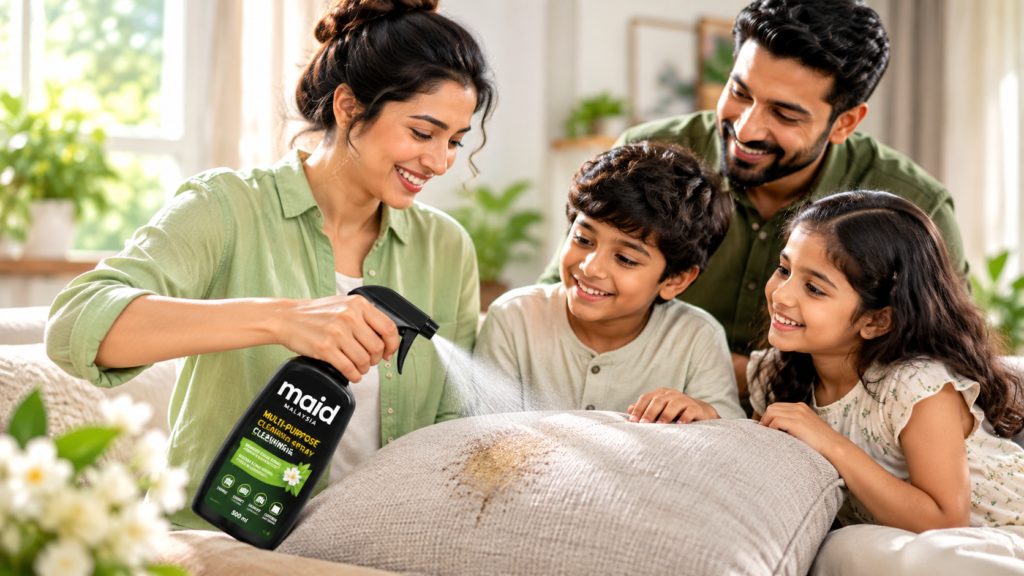Family Cleaning Together With Maid Malaysia Spray 1024x576